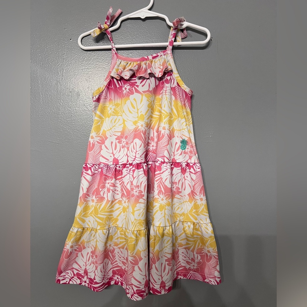 Tommy Bahamas Pink and Yellow Floral Sundress